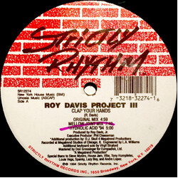 Roy Davis Jr. Clap Your Hands / Just A Lil Luv USED VINYL 12INCH 33 S RPM