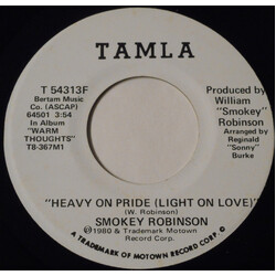 Smokey Robinson Heavy On Pride (Light On Love) USED VINYL 7INCH 45 RPM PROMO