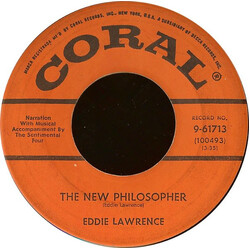 Eddie Lawrence The New Philosopher / Loco Baseball VINYL 7" USED