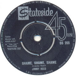 Jimmy Reed Shame, Shame, Shame USED VINYL 7INCH 45 RPM SINGLE