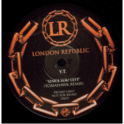 YT (2) Since You Left (Tomahawk Remix) USED VINYL 12INCH PROMO