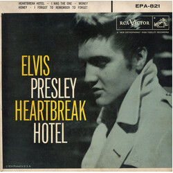 Elvis Presley Heartbreak Hotel USED VINYL 7INCH 45 RPM EP MONO