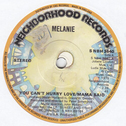 Melanie (2) You Can't Hurry Love / Mama Said USED VINYL 7INCH 45 RPM SINGLE