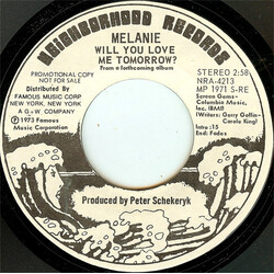 Melanie (2) Will You Love Me Tomorrow USED VINYL 7INCH 45 RPM PROMO STYRENE STEREO