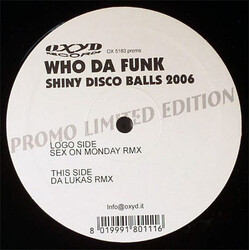 Who Da Funk Shiny Disco Balls 2006 USED VINYL 12INCH PROMO LIMITED EDITION