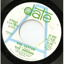 The Arbors The Letter USED VINYL 7INCH SINGLE 45 RPM PROMO