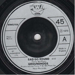 The Groundhogs Sad Go Round USED VINYL 7INCH 45 RPM SINGLE