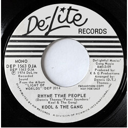 Kool & The Gang Rhyme Tyme People USED VINYL 7INCH 45 RPM SINGLE PROMO STYRENE STEREO MONO