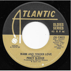 Percy Sledge Warm And Tender Love / Take Time To Know Her USED VINYL 7INCH 45 RPM