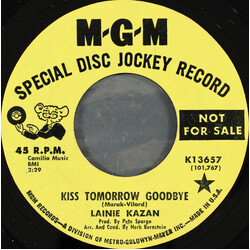 Lainie Kazan Kiss Tomorrow Goodbye Vinyl 7" USED