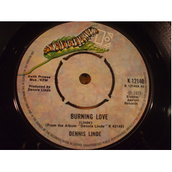 Dennis Linde Burning Love Vinyl 7" USED