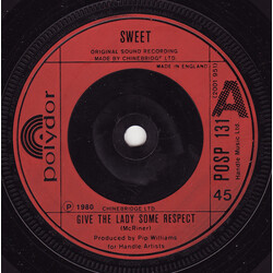 The Sweet Give The Lady Some Respect USED VINYL 7INCH 45 RPM SINGLE