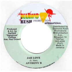 Anthony B Jah Love USED VINYL 7INCH 45 RPM SINGLE