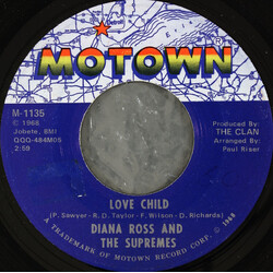 The Supremes Love Child / Will This Be The Day USED VINYL 7INCH 45 RPM SINGLE MONO