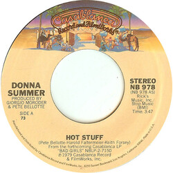 Donna Summer Hot Stuff USED VINYL 7INCH 45 RPM SINGLE