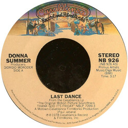 Donna Summer Last Dance USED VINYL 7INCH 45 RPM SINGLE STYRENE STEREO