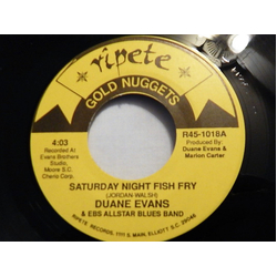 Duane Evans (2) / The EBS Allstar Blues Band Saturday Night Fish Fry Vinyl 7" USED