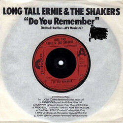 Long Tall Ernie And The Shakers Do You Remember Vinyl 7" USED