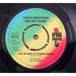 Sarah Brightman / Hot Gossip I Lost My Heart To A Starship Trooper USED VINYL 7INCH 45 RPM SINGLE