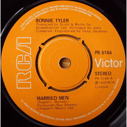 Bonnie Tyler Married Men Vinyl 7" USED