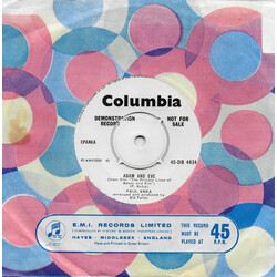 Paul Anka Puppy Love / Adam And Eve USED VINYL 7INCH PROMO