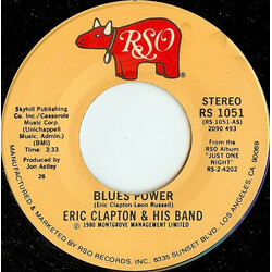 Eric Clapton And His Band Blues Power USED VINYL 7INCH 45 RPM