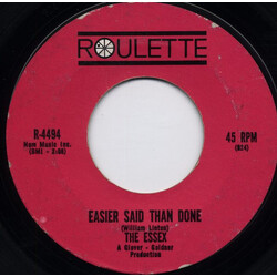 The Essex Easier Said Than Done / Are You Going My Way USED VINYL 7INCH 45 RPM SINGLE STYRENE
