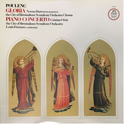 Francis Poulenc / City Of Birmingham Symphony Orchestra Chorus / City Of Birmingham Symphony Orchestra Gloria / Piano Concerto Vinyl LP USED
