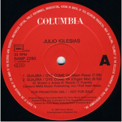 Julio Iglesias Guajira / Oye Como Va USED VINYL 12INCH 33 S RPM PROMO