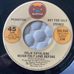 Felix Cavaliere Never Felt Love Before USED VINYL 7INCH 45 RPM PROMO