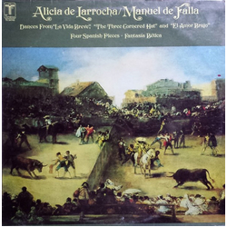 Manuel De Falla / Alicia De Larrocha Alicia De Larrocha Performs The Music Of Manuel De Falla Vinyl LP USED