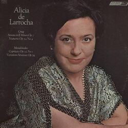 Alicia De Larrocha / Edvard Grieg / Felix Mendelssohn-Bartholdy Sonata / Nocturne / Variations Sérieuses / Capriccio Vinyl LP USED