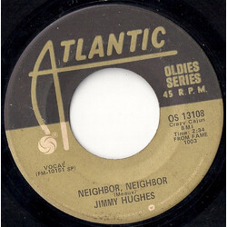 Jimmy Hughes Neighbor, Neighbor / Why Not Tonight USED VINYL 7INCH 45 RPM REISSUE