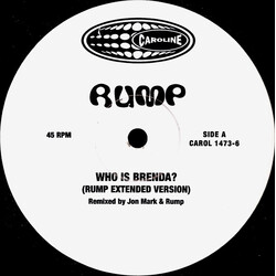 Rump Who Is Brenda? USED VINYL 12INCH 33 S RPM