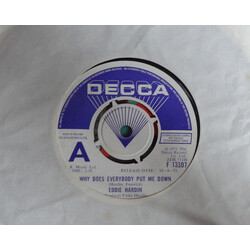 Eddie Hardin Why Does Everybody Put Me Down USED VINYL 7INCH 45 RPM SINGLE PROMO