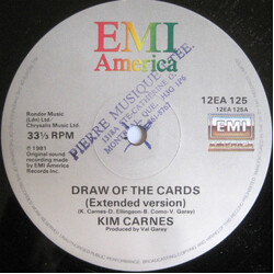 Kim Carnes Draw Of The Cards USED VINYL 12INCH 33 S RPM 45 RPM
