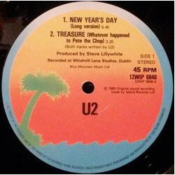 U2 New Year's Day (Long Version) USED VINYL 12INCH 45 RPM SINGLE STEREO