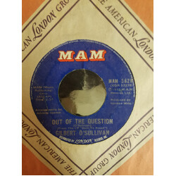Gilbert O'Sullivan Out Of The Question / Everybody Knows USED VINYL 7INCH 45 RPM