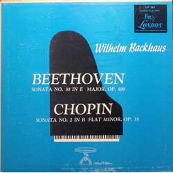 Ludwig van Beethoven / Frédéric Chopin / Wilhelm Backhaus Sonata No.30 In E Major, Op.109 / Sonata In B Flat Minor, Op. 35 Vinyl LP USED