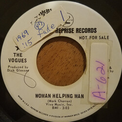 The Vogues Woman Helping Man / I'll Know My Love (By The Way She Talks) USED VINYL 7INCH 45 RPM SINGLE PROMO