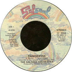 The Salsoul Orchestra Tangerine / Salsoul Hustle USED VINYL 7INCH 45 RPM SINGLE STYRENE STEREO