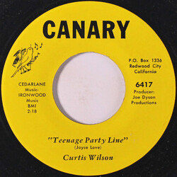 Curtis Wilson (3) Teenage Party Line / God's Gift To The Men USED VINYL 7INCH 45 RPM
