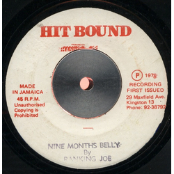 Ranking Joe Nine Months Belly Vinyl 7" USED