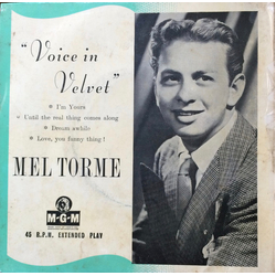 Mel Tormé "Voice In Velvet" Vinyl 7" USED