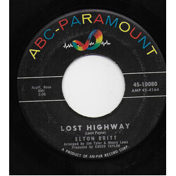 Elton Britt Lost Highway / A Convict And A Rose USED VINYL 7INCH 45 RPM