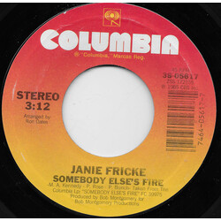 Janie Fricke Somebody Else's Fire USED VINYL 7INCH 45 RPM STYRENE