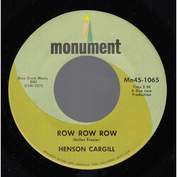 Henson Cargill Row Row Row / Six White Horses USED VINYL 7INCH 45 RPM