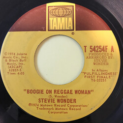 Stevie Wonder Boogie On Reggae Woman / Seems So Long USED VINYL 7INCH 45 RPM SINGLE