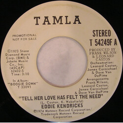 Eddie Kendricks Tell Her Love Has Felt The Need USED VINYL 7INCH 45 RPM PROMO