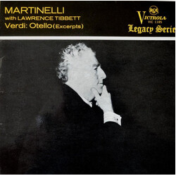Giuseppe Verdi / Giovanni Martinelli / Lawrence Tibbett Verdi: Otello (Excepts) Vinyl LP USED